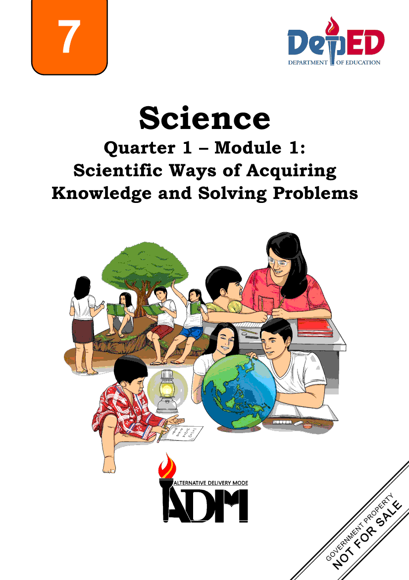 Science 7 Module 1: Scientific Ways of Acquiring Knowledge and Solving