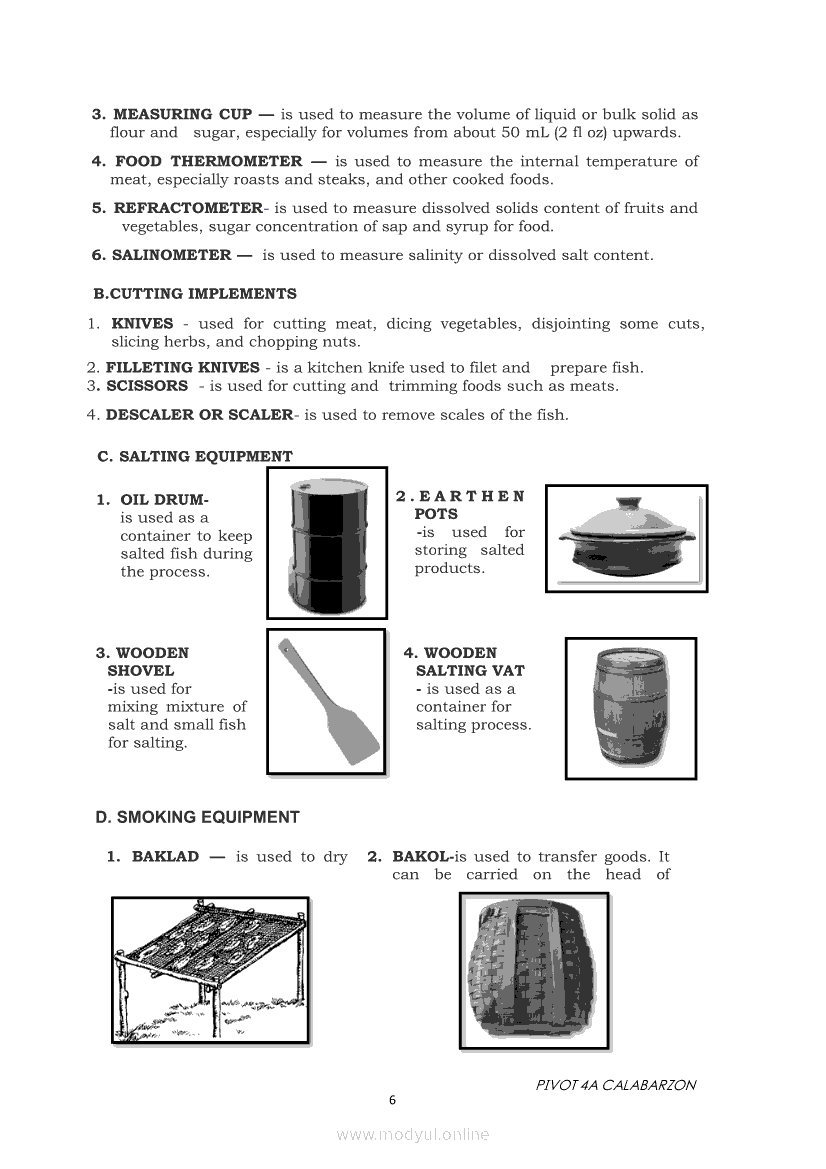 TLE 7 Food Processing Grade 7 Modules